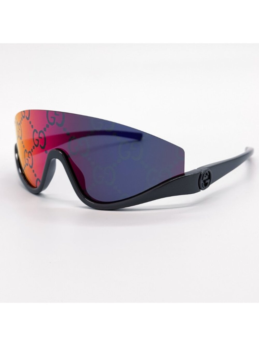 NEW GUCCI SUNGLASSES GG1650S 009 SHIELD MULTICOLOR UNISEX GUCCI EYEWEAR - Picture 4 of 10